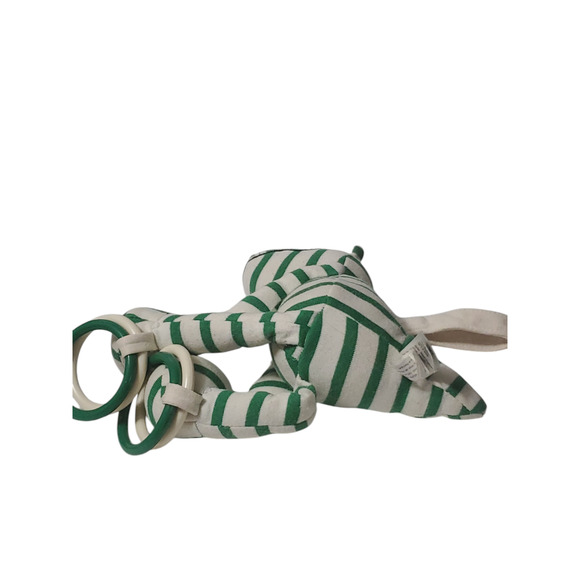 Little JellyCat Alligator Green White Stripes Crocodile 11" Baby Plush - Picture 5 of 12